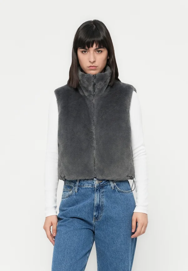 ONLDANA LIFE CC OTW - Waistcoat - blackened pearl