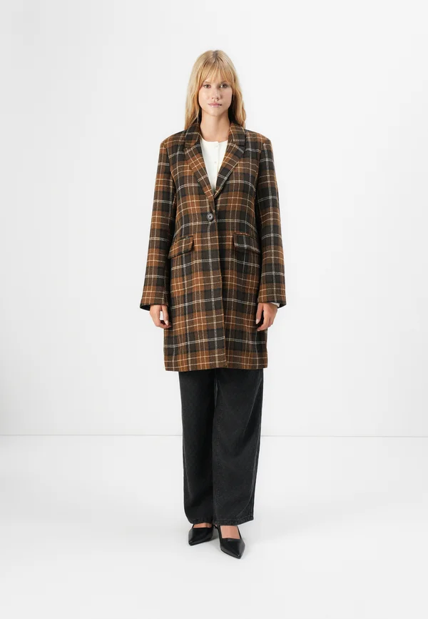 ONLFELINE - Classic coat - toffee/chocolate torte