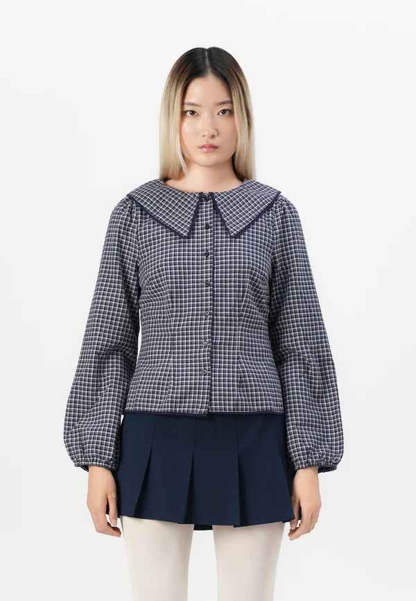 ONLGINNY COLLAR - Button-down blouse - night sky