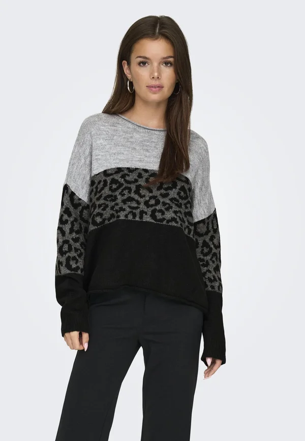 ONLJADE O NECK - Jumper - light grey
