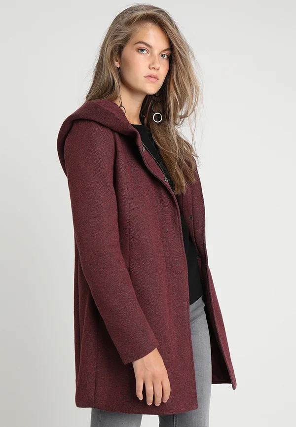 ONLSEDONA OTW - Short coat - chocolate truffle/melange