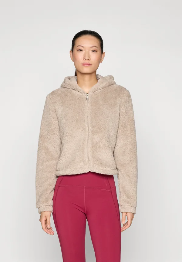 ONPCAS-FLUF HOOD SHORT  - Fleece jacket - string