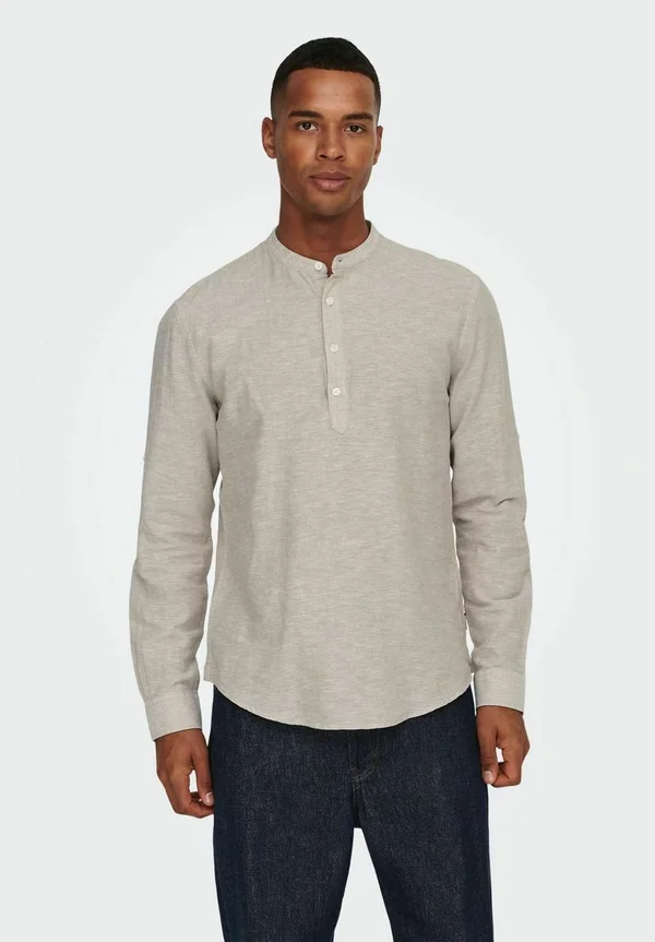 ONSCAIDEN HALF PLACKET - Shirt - chinchilla