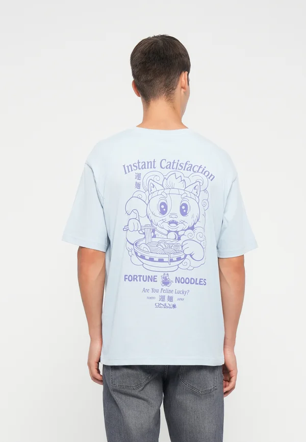 ONSCATISFACTION LOGO TEE - Print T-shirt - skyway