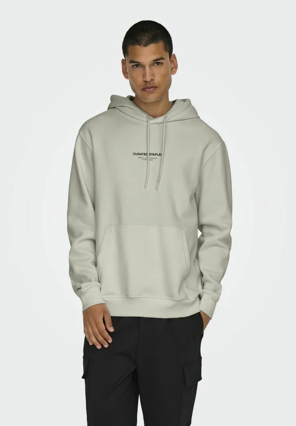 ONSCURATED NOOS - Hoodie - silver lining