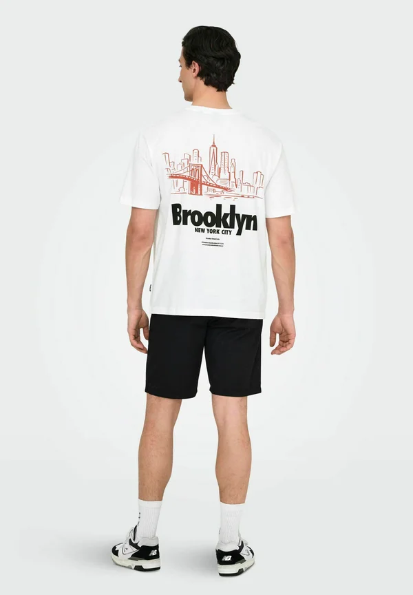 ONSKEANE TEE - Print T-shirt - bright white