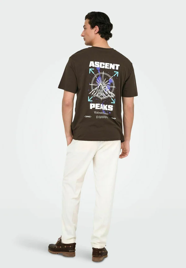 ONSKEANE TEE - Print T-shirt - demitasse