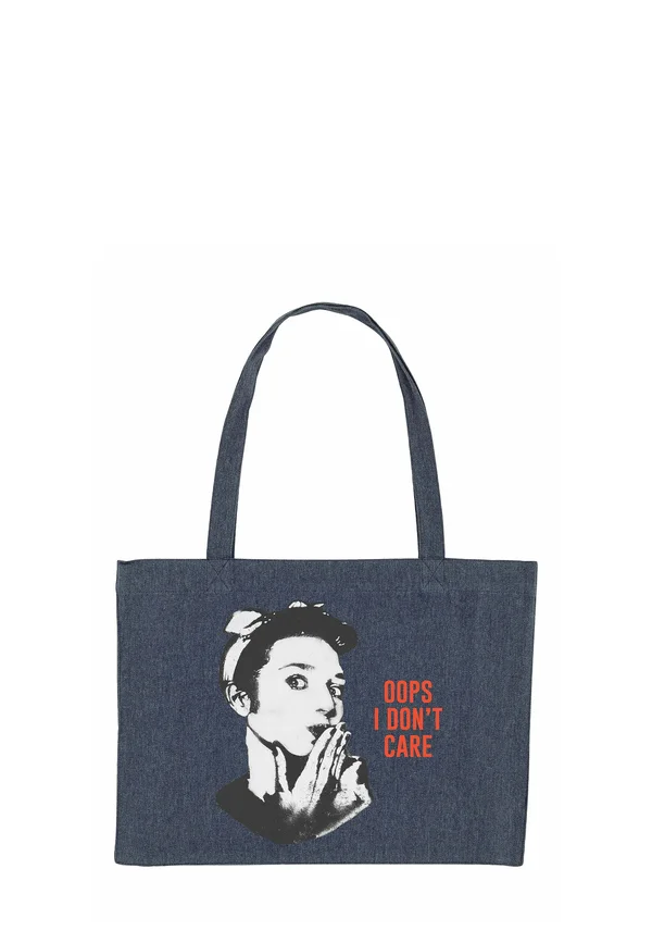 OOPS I DONT CARE PRINT - Tote bag - blue