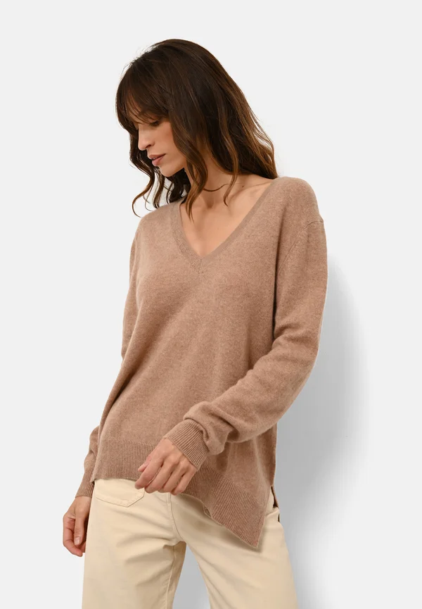 OPAL - Jumper - mottled camel