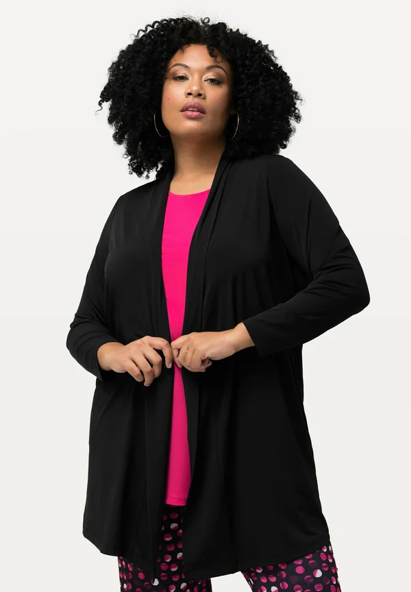 OPEN FRONT LONG SLEEVE - Cardigan - black