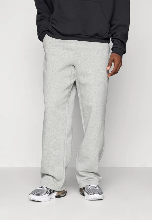 OPEN HEM PANT - Tracksuit bottoms - dark grey heather/black