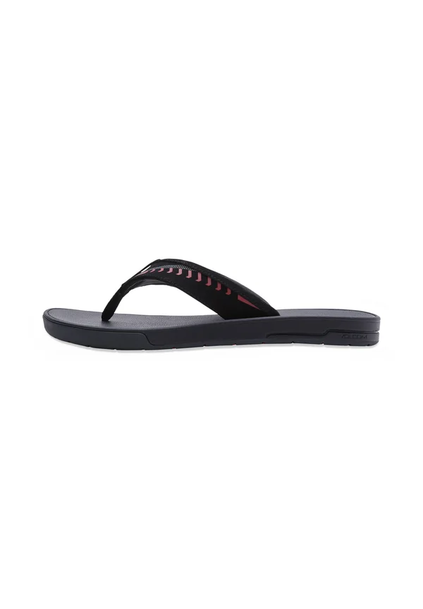 OPEN TOE FOOTWEAR JACK ROBINSON - Pool shoes - black red