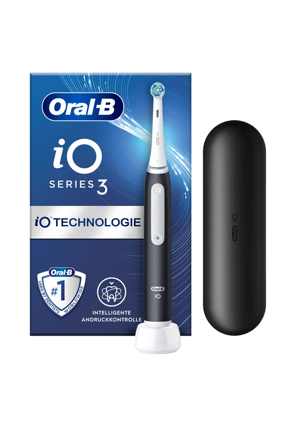 ORAL-B ELEKTRISCHE ZAHNBÜRSTE - IO 3 + REISEETUI - MATT BLACK - Electric toothbrush - matt black