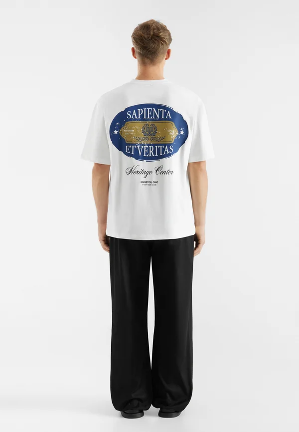 ORLA UNISEX - Print T-shirt - off white