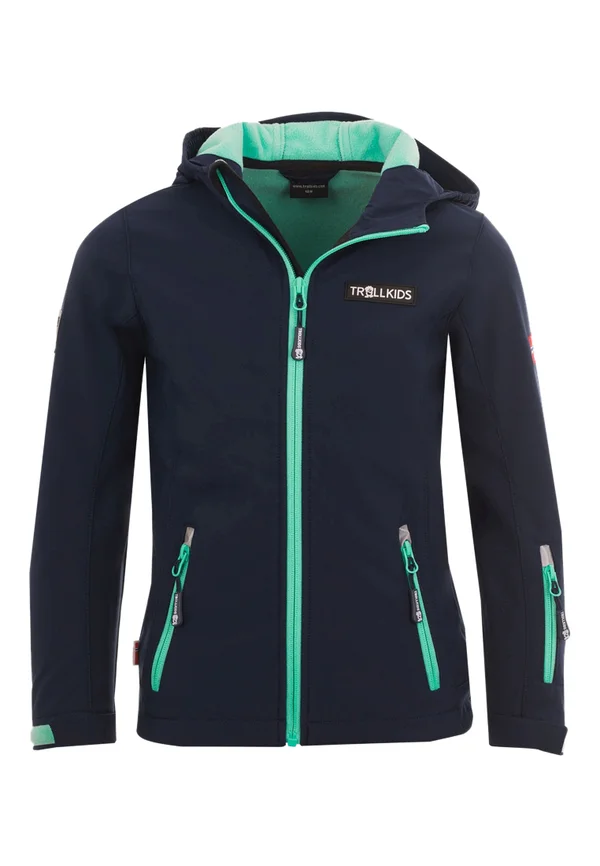 OSLOFJORD - Soft shell jacket - navy/mint