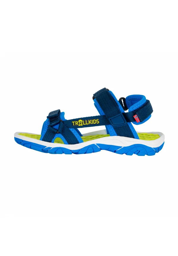 OSLOFJORD  - Walking sandals - navy/lime