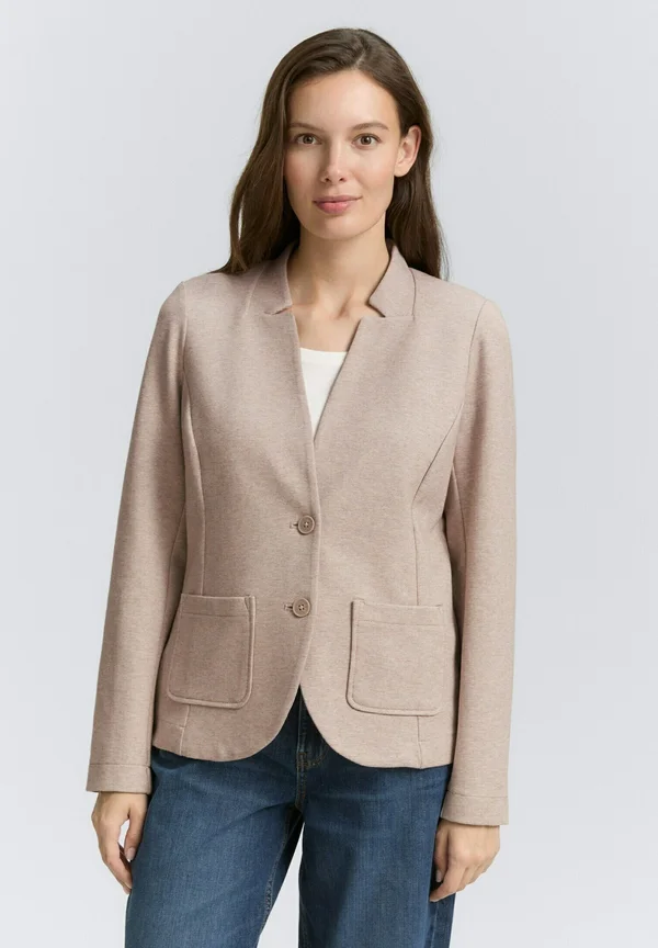 OTTOMAN STRUCTURE - Blazer - soft taupe melange