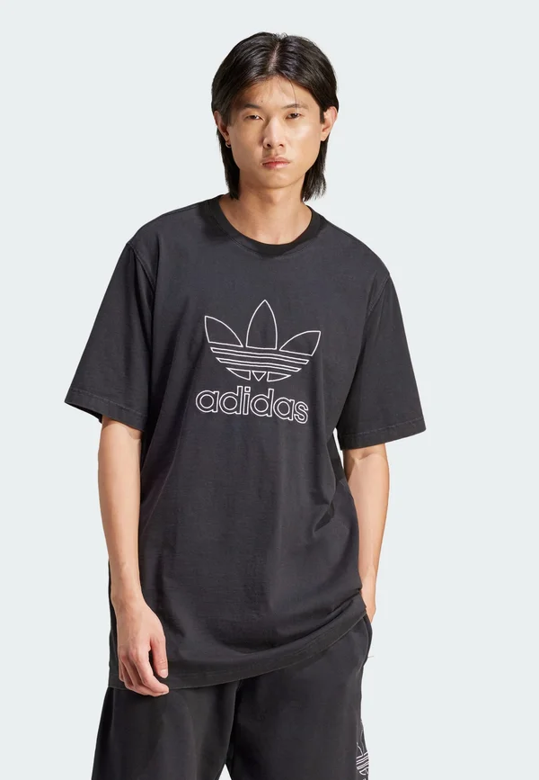 OUTL TREF - Print T-shirt - black