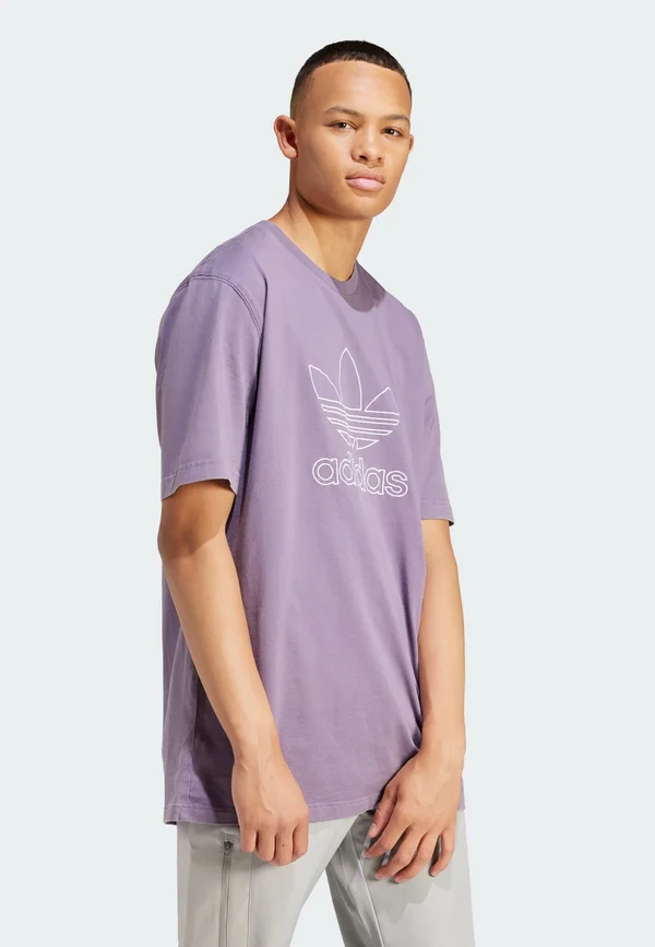 OUTL TREF - Print T-shirt - shadow violet