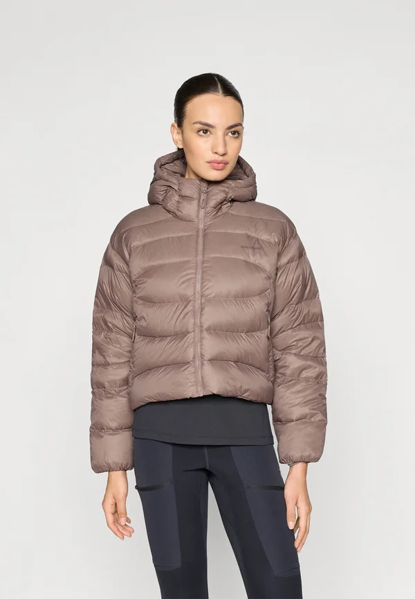 OUTLINE CROP - Down jacket - iron