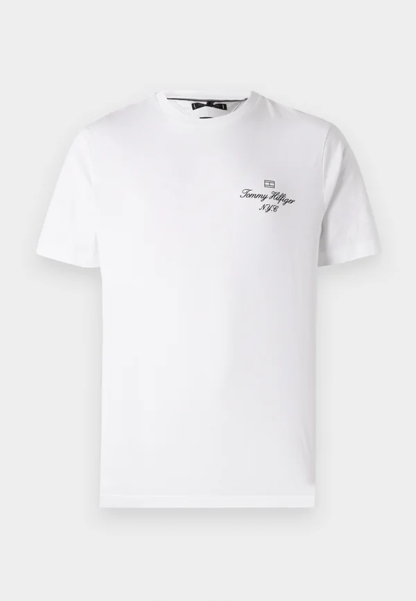 OUTLINE FLAG SCRIPT TEE UNISEX - Print T-shirt - white