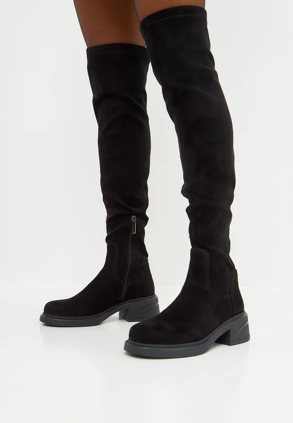 Over-the-knee boots - black