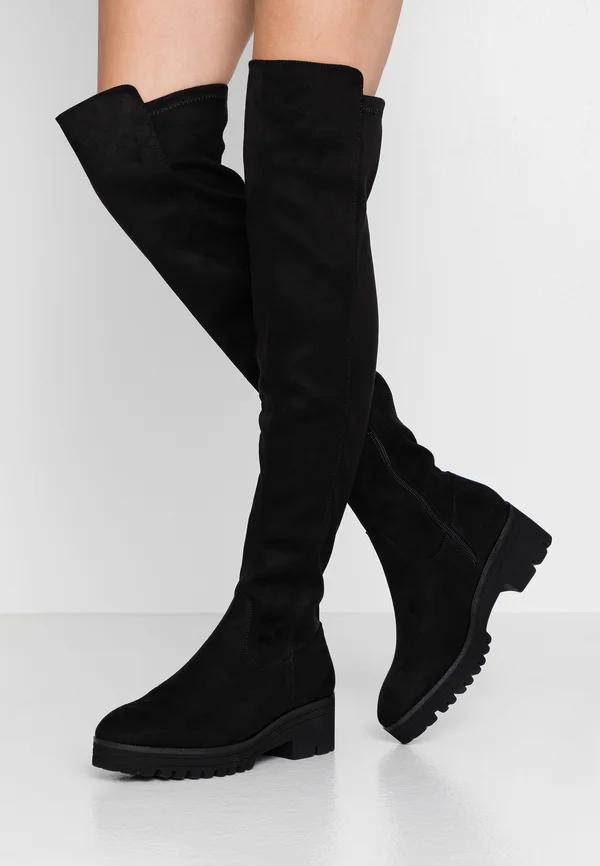 Over-the-knee boots - black