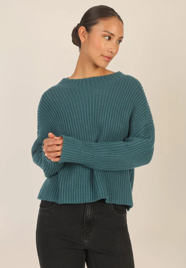 OVERSIZED - Jumper - dunkelgrün