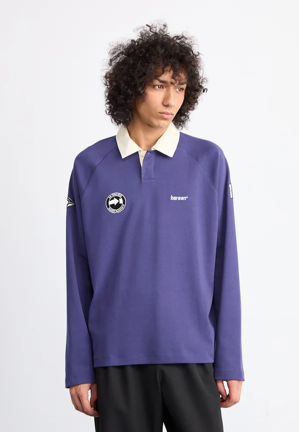 OVERSIZED - Long sleeved top - medieval blue