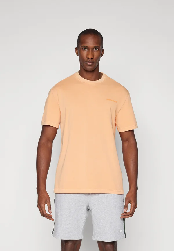 OVERSIZED WASHED  - Print T-shirt - papaya