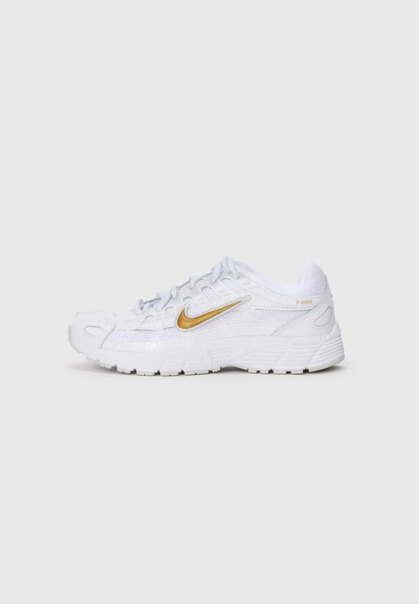 P 6000 UNISEX - Trainers - white/metallic gold-coloured/pure platinum-coloured