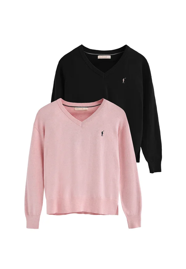 PACK 2 - Jumper - black-pink vigore