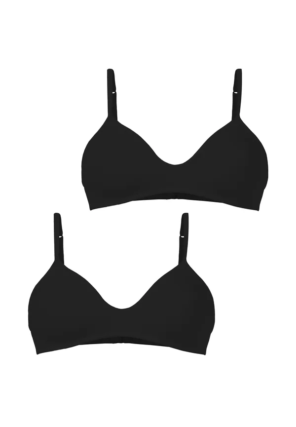PACK OF 2 PAIRS - Triangle bra - nero