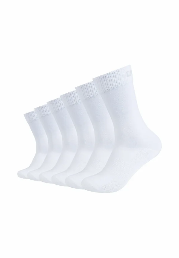 PACK OF 6 - Socks - white