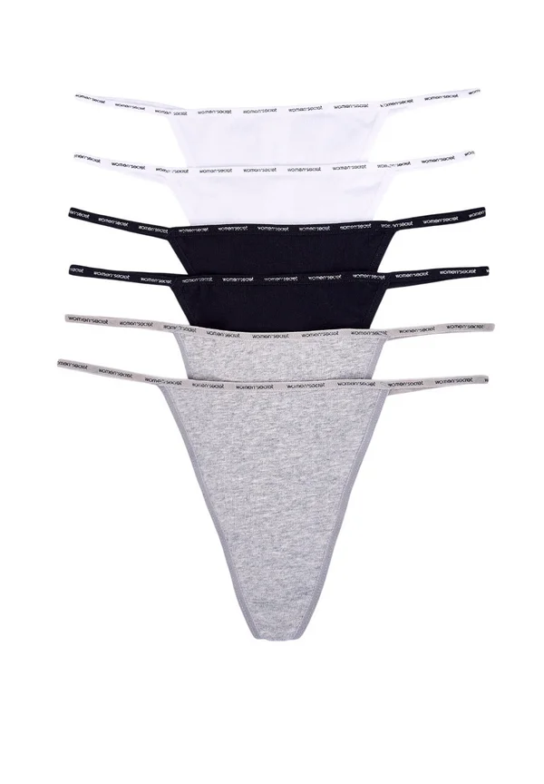 PACK OF 6 - Thong - multi-coloured