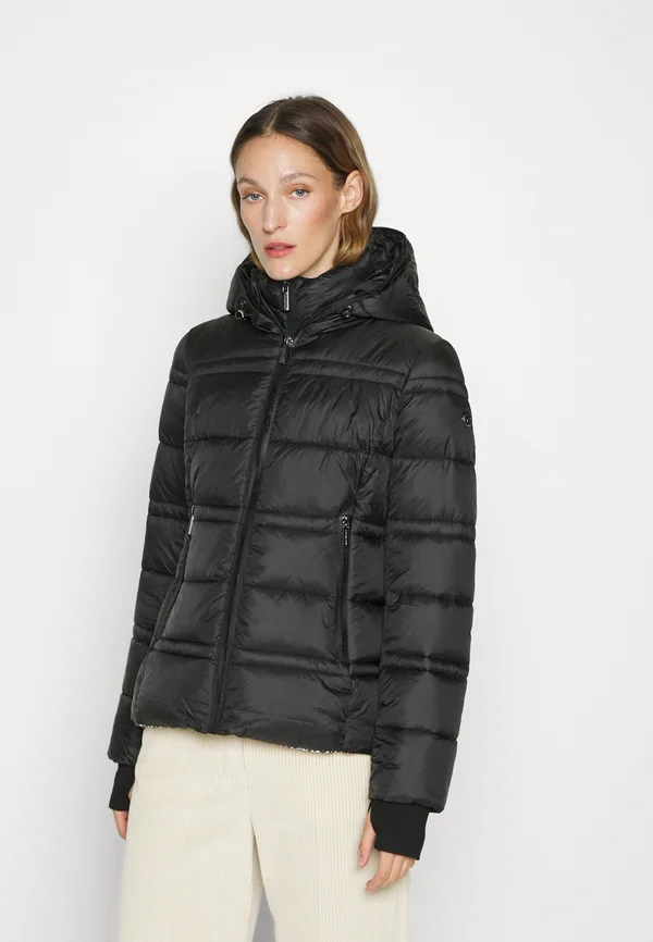 PACKABLE WITH BIB - Winter jacket - black