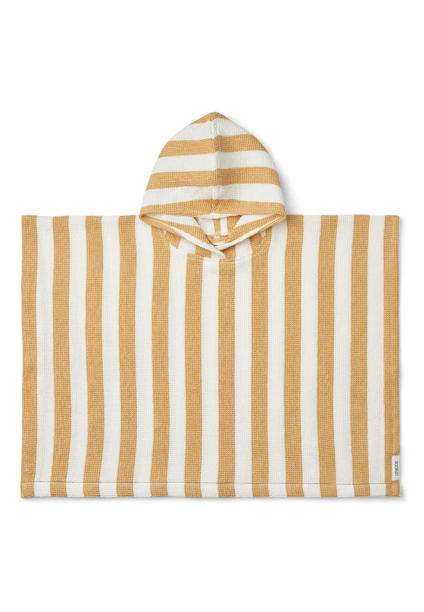 PACO PONCHO UNISEX - Bath towel - white/yellow mellow