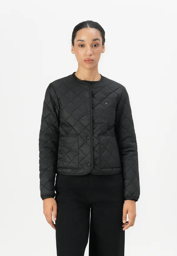 PADDED QUILTED JACKET - Light jacket - black