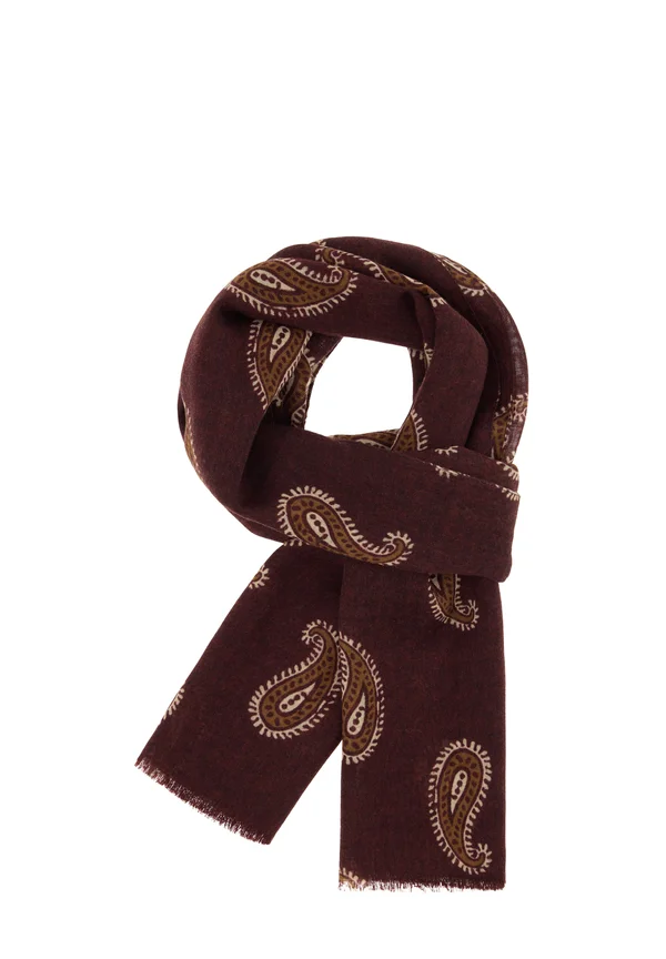 PAISLEY PRINT - Scarf - burgundy