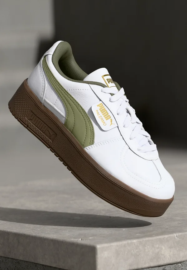 PALERMO ELEVATA - Trainers - white/lux army