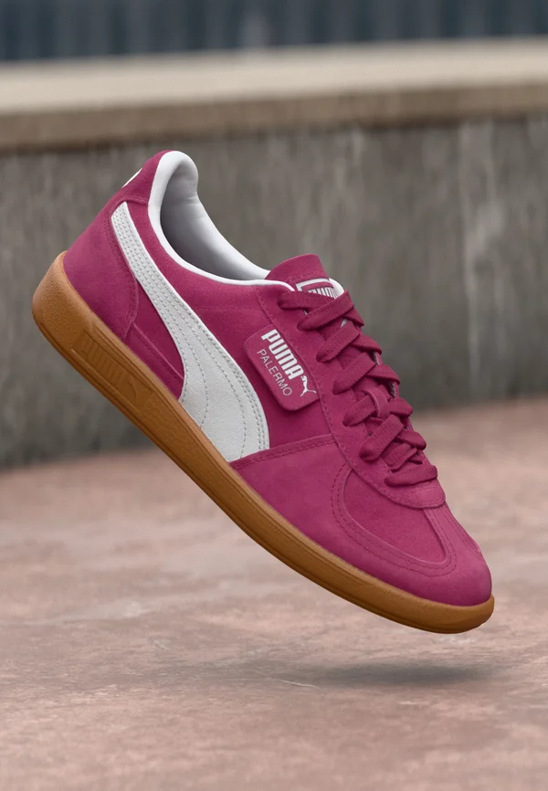 PALERMO UNISEX - Trainers - berry/silver-coloured mist