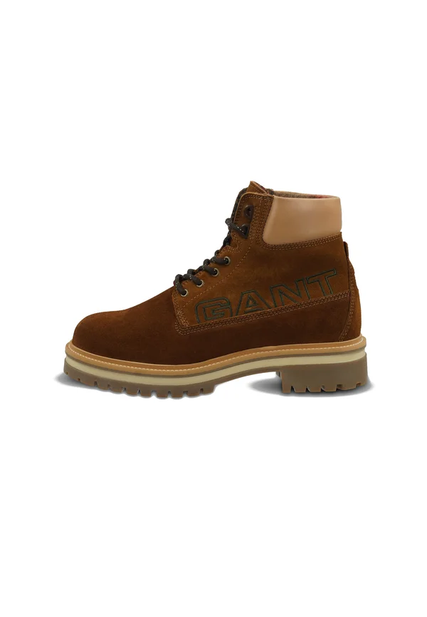 PALMONT - Lace-up ankle boots - tobacco brown