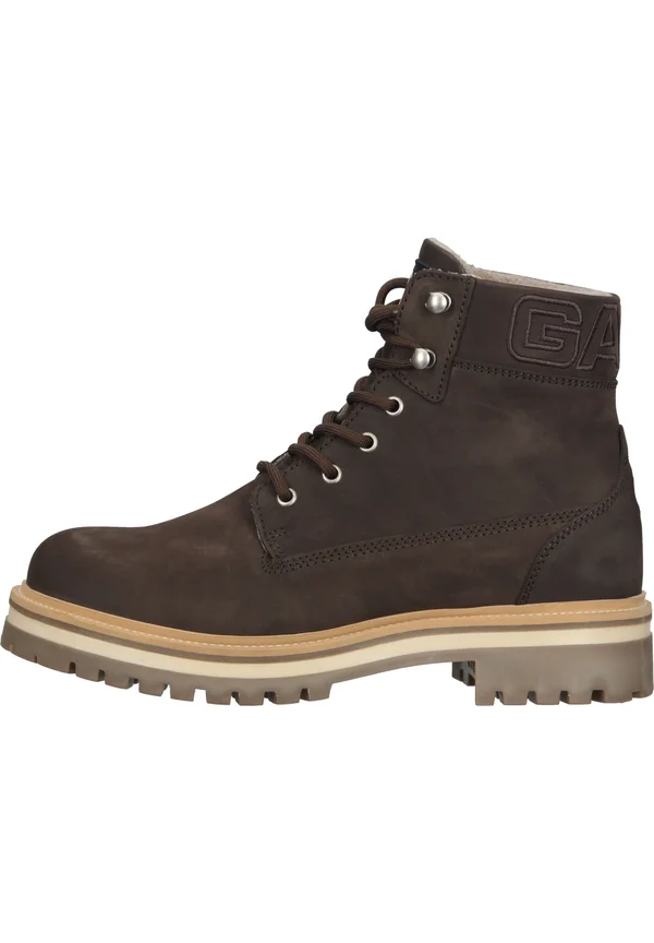 PALROCK - Lace-up ankle boots - dark brown