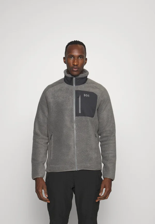 PANORAMA BLOCK JACKET - Fleece jacket - concrete