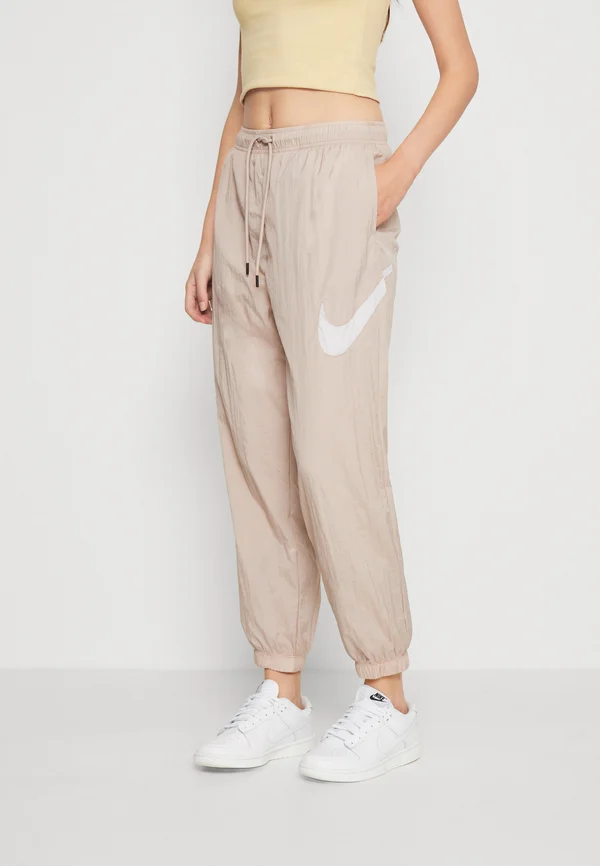 PANT - Tracksuit bottoms - diffused taupe/white
