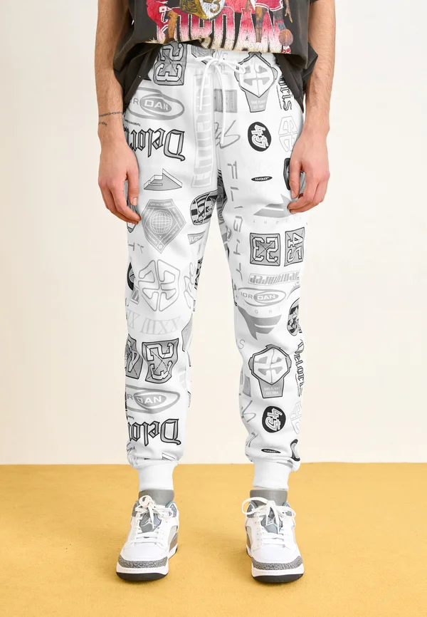 PANT - Tracksuit bottoms - sail/black