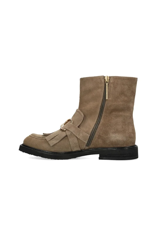PARIS HAY - Cowboy/biker ankle boot - dark taupe