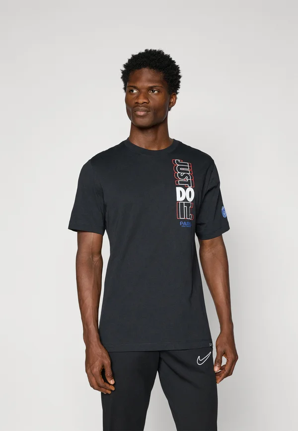 PARIS SAINT-GERMAIN TEE - Club wear - black