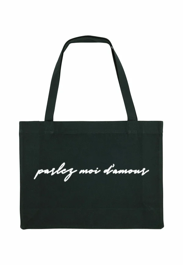 PARLEZ MOI PRINT - Tote bag - black