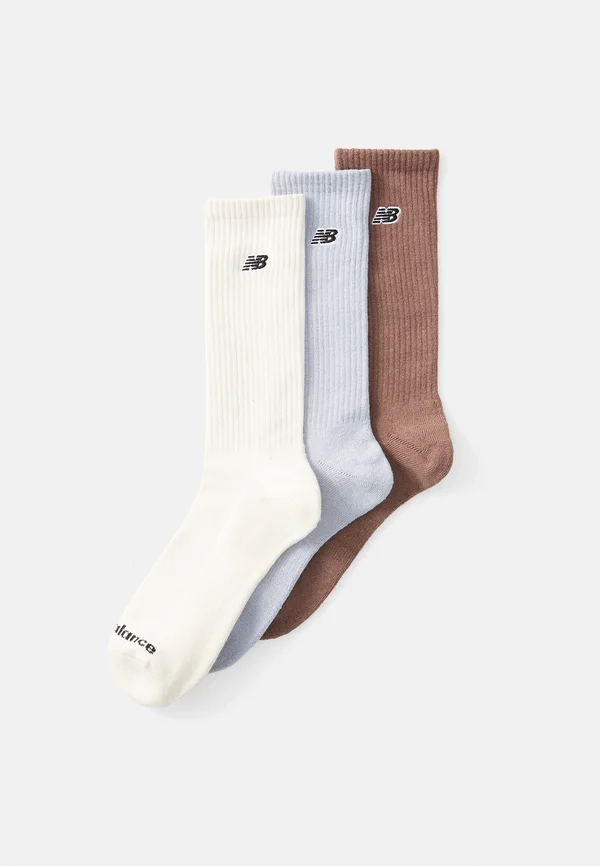 PATCH LOGO SEASONAL CREW UNISEX 3 PACK - Socks - beige/light brown/light blue